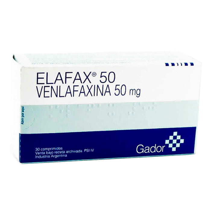 Elafax Venlafaxina 50Mg X Tableta