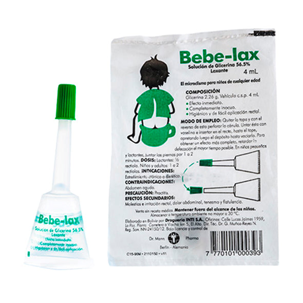 Bebe Lax 56.5 Glicerina X 4Ml