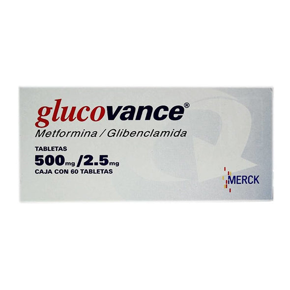 Glucovance 500Mg Metformina Y 2.5Mg Glibenclamida X Tableta