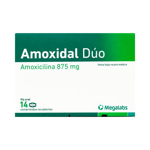 Amoxidal Duo Amoxicilina 875Mg X Comprimido Recubierto