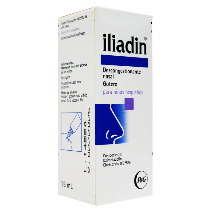 Iliadin Inf 0.025% Gotas Nasal X15ml Oximetazolina