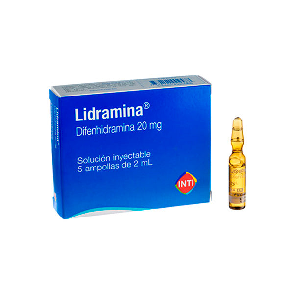Lidramina Difenhidramina 20Mg Y 2Ml X Ampolla