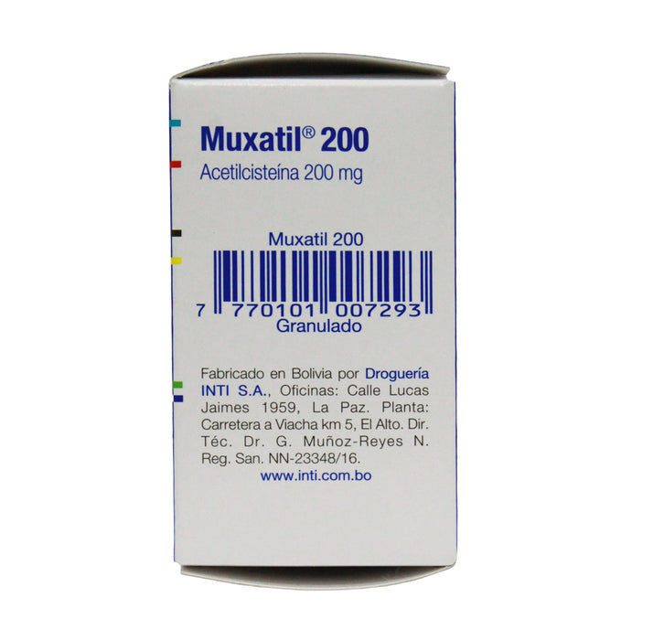 Muxatil 200Mg Acetilcisteina X Sobre