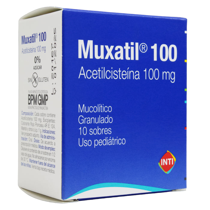 Muxatil 100 Acetilcisteina 100Mg X Sobre