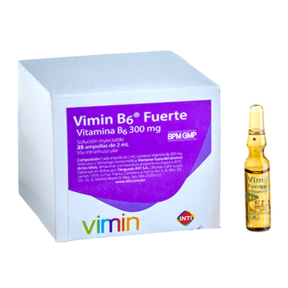 Vimin B6 Fuerte Vitamina B6 300Mg X Ampolla