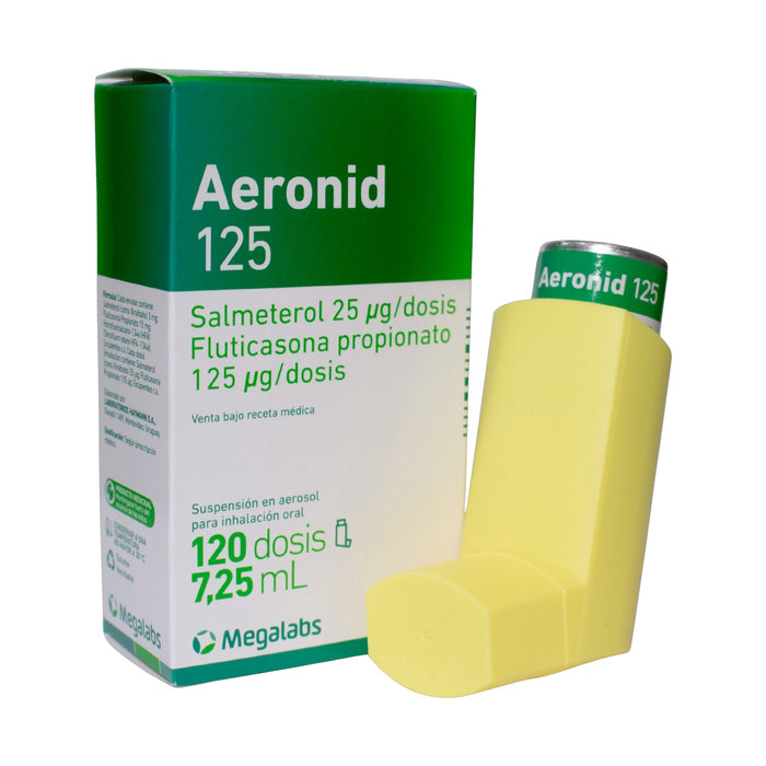 Aeronid 125 Mcg/25Mcg/ 1 Dosis Aerosol Inhalación Bucal X 120 Dosis