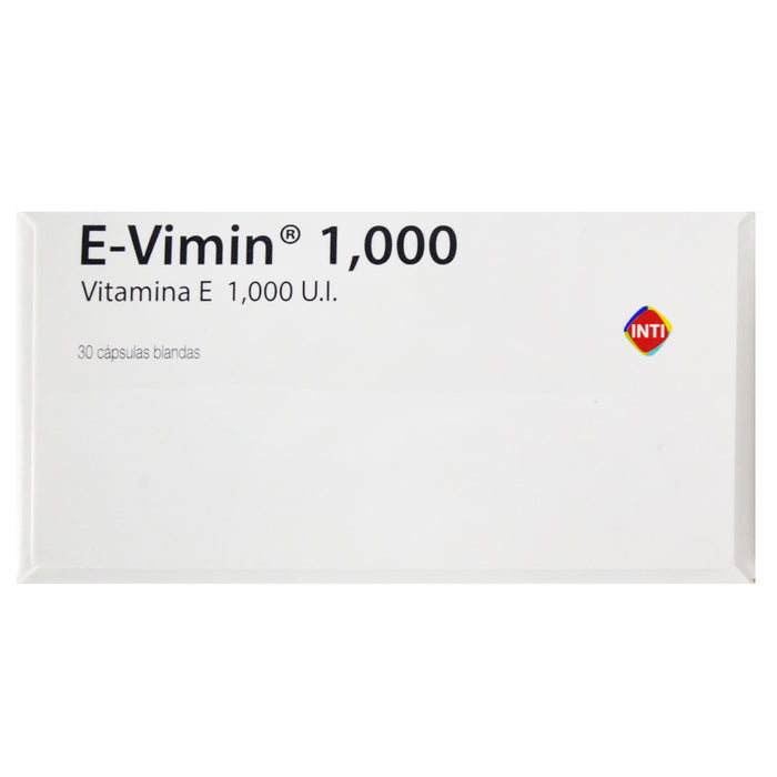 E Vimin 1000Ui Vitamina E X Capsula Blanda