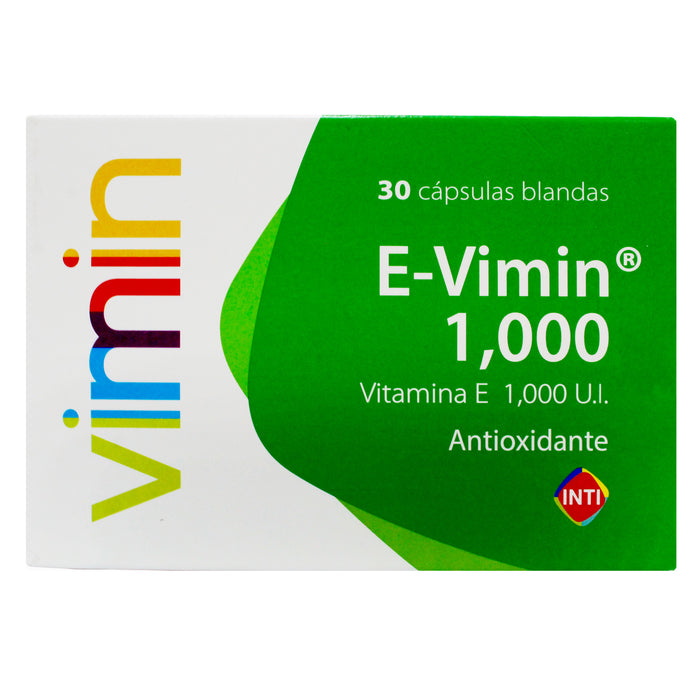 E Vimin 1000Ui Vitamina E X Capsula Blanda