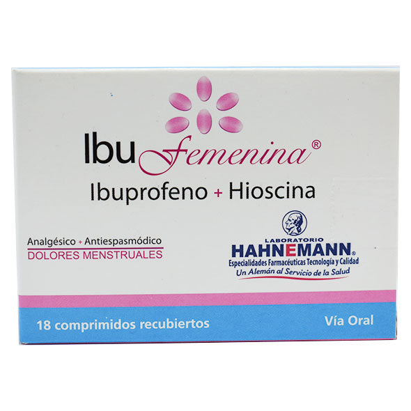Ibu Femenina Butil Bromuro De Hioscina 10Mg Y Ibuprofeno 400Mg X Tableta