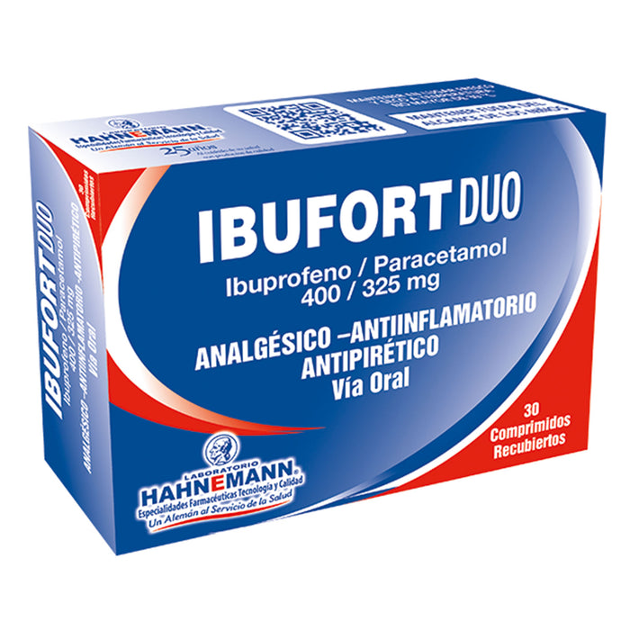 Ibufort Duo Ibuprofeno 400Mg Y Paracetamol 325Mg X Tableta