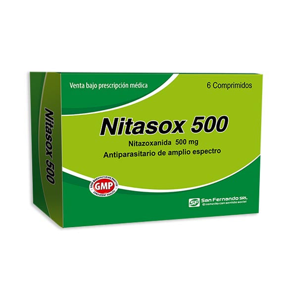 Nitasox Nitazoxanida 500Mg X Tableta