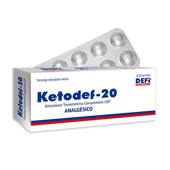 Ketodef Ketorolaco 20Mg X Tableta