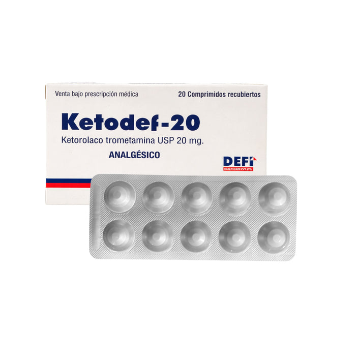 Ketodef Ketorolaco 20Mg X Comprimido