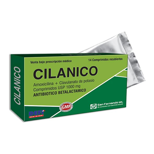 Cilanico Amoxicilina 875Mg Y Acido Clavulanico 125Mg X Tableta