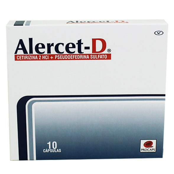 Remitex D Cetirizina Clorhidrato 5Mg Y Pseudoefedrina Sulfato 120Mg X ...