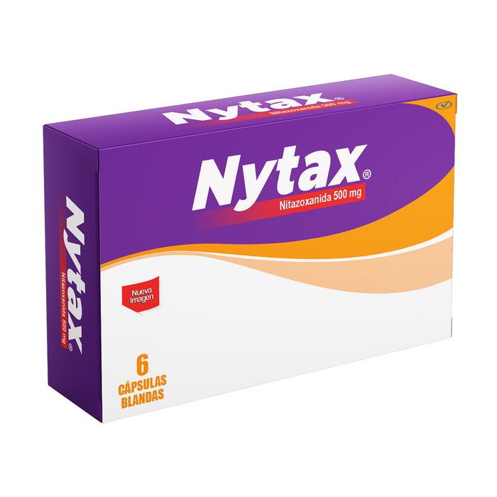 Nytax 500Mg Nitazoxamida X Capsula Blanda