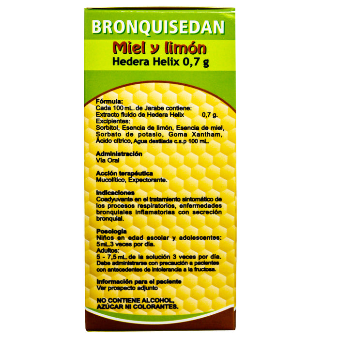 Bronquisedan Jarabe Hedera Helix Miel Limon X 120Ml