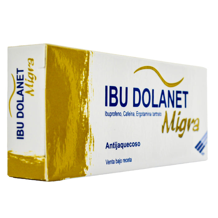 Ibu Dolanet Migra Ibuprofeno 400Mg Y Cafeina 100Mg X Tableta
