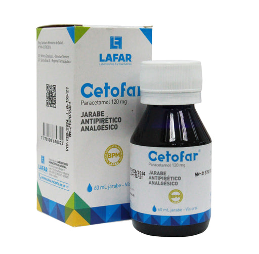 Cetofar 120Mg 5Ml Jbe X 60Ml Paracetamol