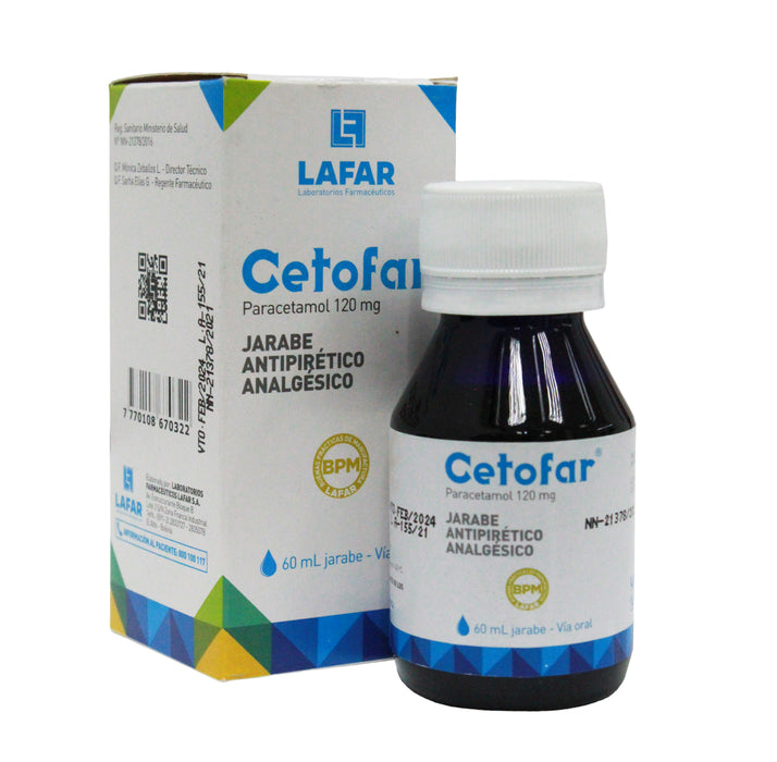Cetofar 120Mg 5Ml Jbe X 60Ml  Paracetamol