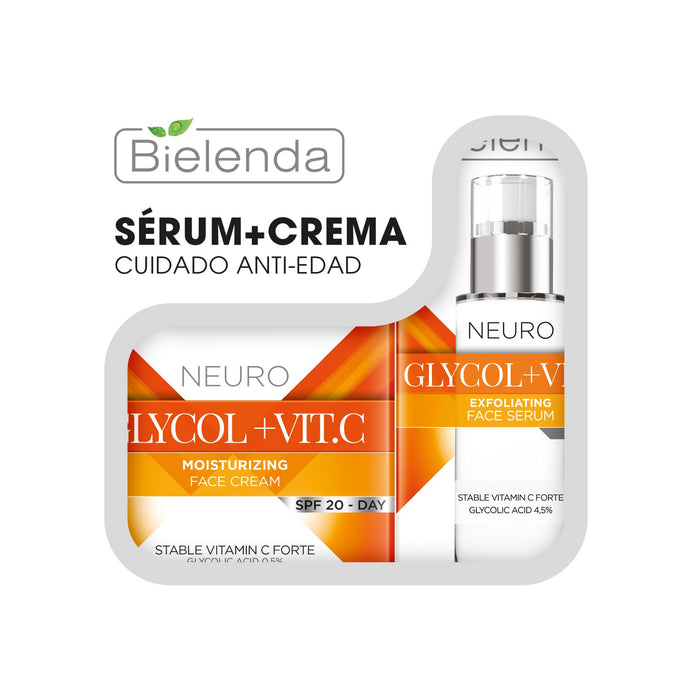 Pack Bielenda Neuro Glicol Crema + Serum Anti-Edad