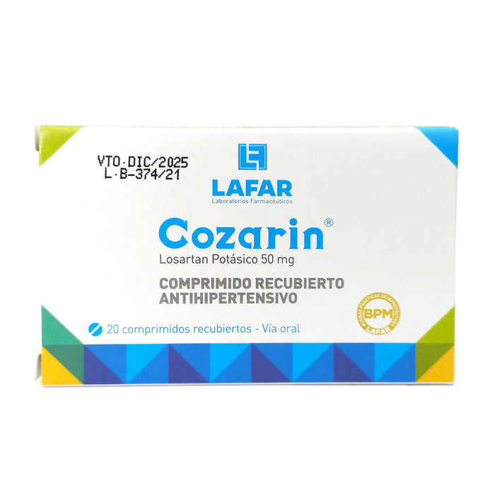 Cozarin 50Mg Losartan X Tableta