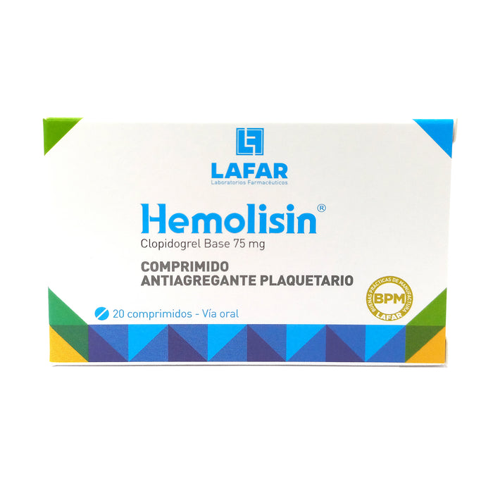 Hemolisin Clopidogrel 75Mg X Tableta