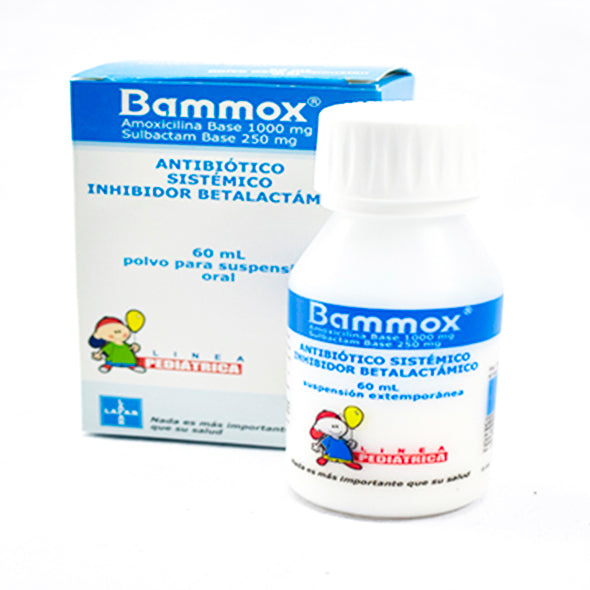 Bammox Amoxicilina 1000Mg Sulbactam 250Mg X 60Ml