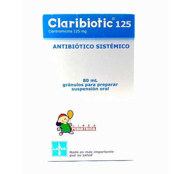 Claribiotic 125Mg 5Ml Susp X 80Ml Claritromicina