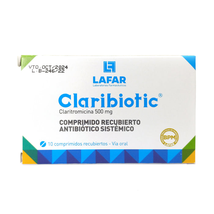 Claribiotic Claritromicina 500Mg X Tableta