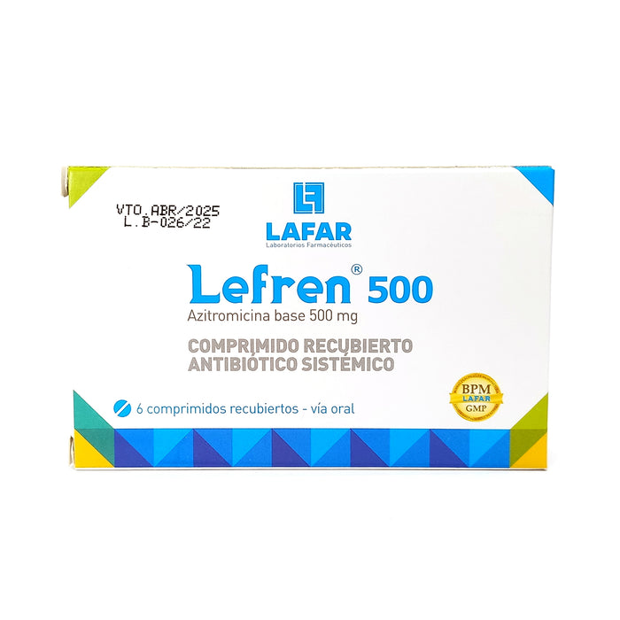Lefren Azitromicina 500Mg X Tableta