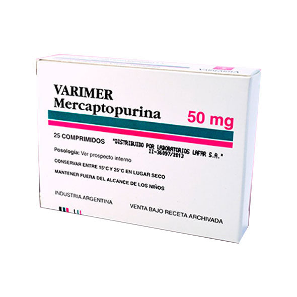 Varimer 50Mg X 25 Comp Mercaptopurina <Onc>