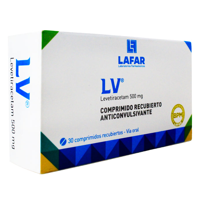 Lv 500Mg Levetiracetam X Comprimido