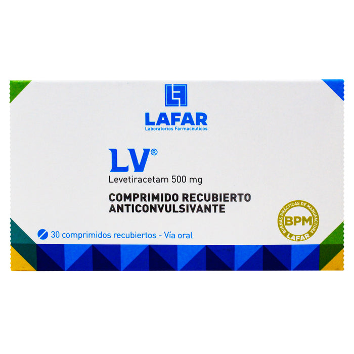 Lv 500Mg Levetiracetam X Comprimido