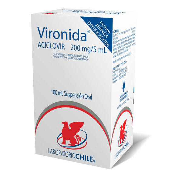 Vironida 200Mg Susp X 60 100Ml Aciclovir