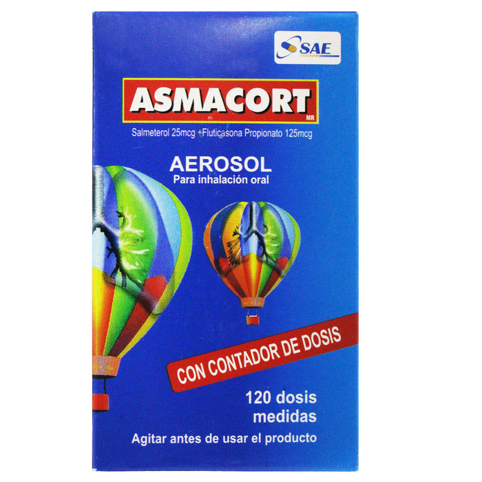 Asmacort 25 125 Aer Oral X 120 Dosis Salmet Flutic