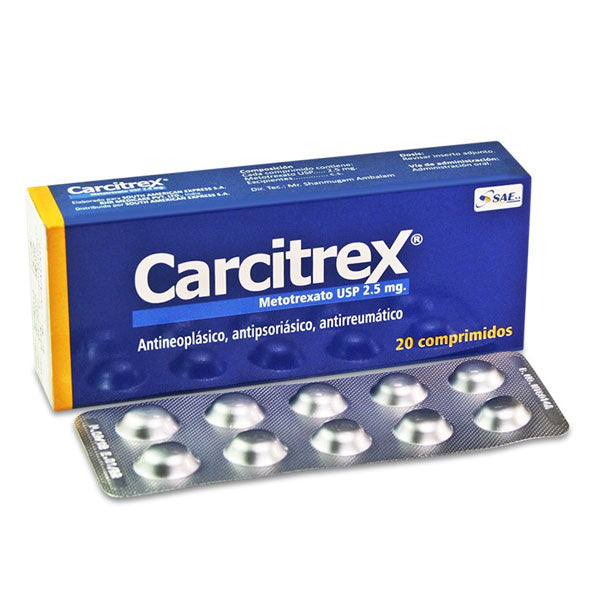 Carcitrex 2.5Mg Metotrexato X Tableta