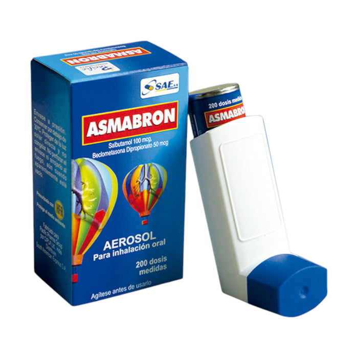 Asmabron Aerosol Oral Salbuta Beclometas X 200 Dosis