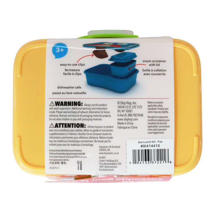 Kit Almuerzo Zorro Skip Hop Piezas 3+— Farmacorp1