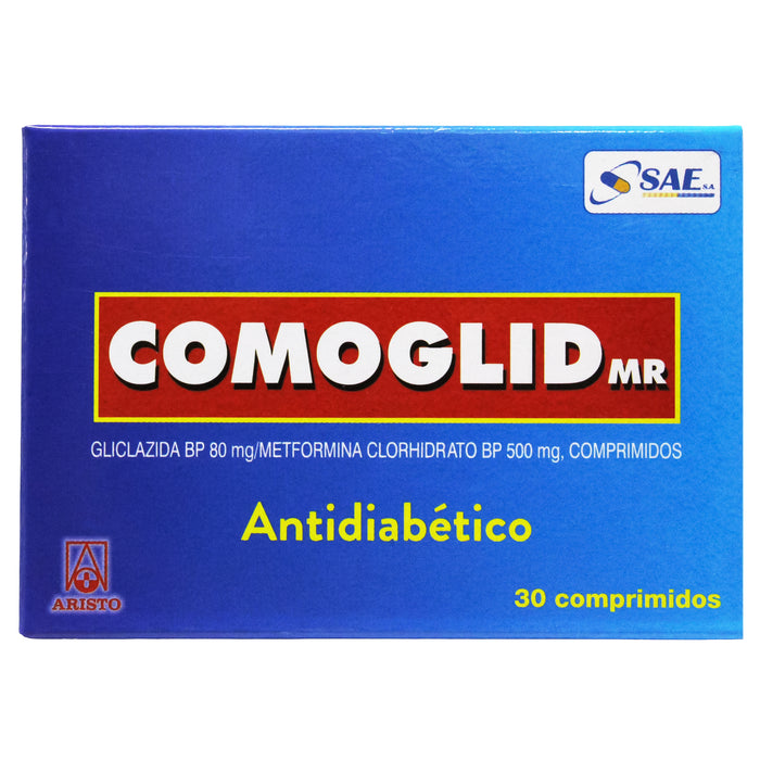 Comoglid Glicazida 80Mg Y Metformina Clorhidrato 500Mg X Tableta