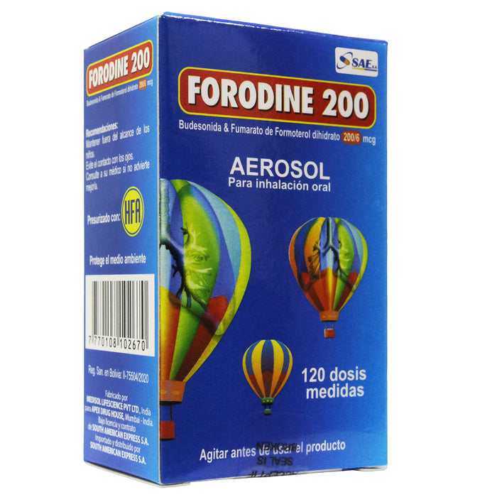 Forodine 200Mcg Aerox120 Dosis Budesonida Formoter