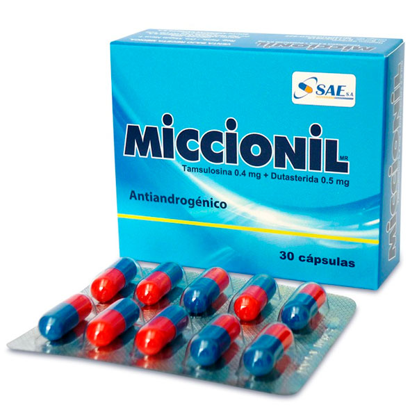 Miccionil Tamsulosina 0.4Mg Y Dutasterida 0.5Mg X Tableta
