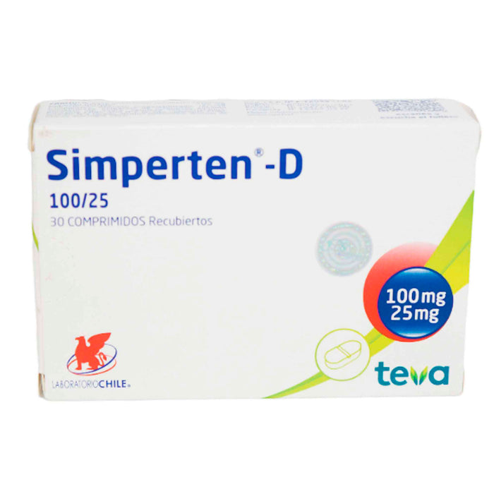 Simperten D Losartan Potasico 100Mg Y Hidroclorotiazida 25Mg X Tableta