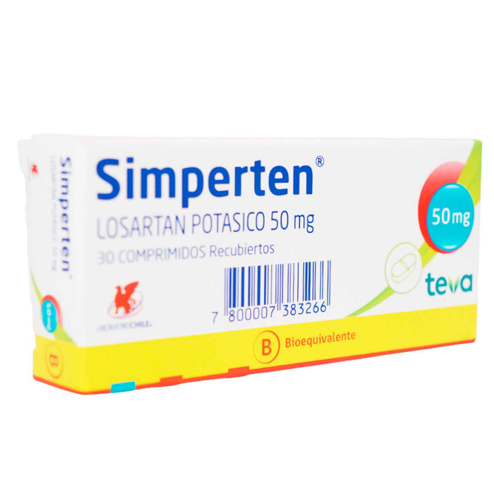Simperten Losartan Potasico 50Mg X Tableta