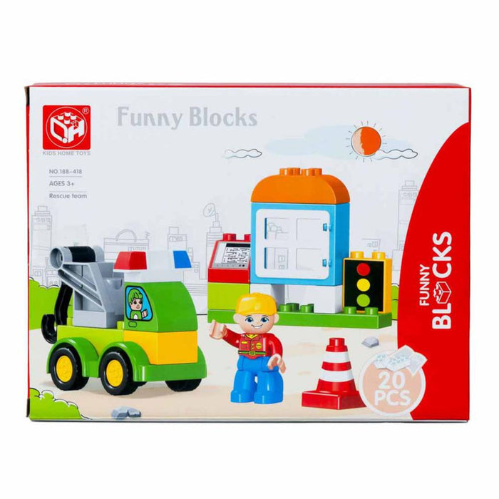 Juguete Funnyblocks Bloques De Construccion 3+ X 20 Piezas