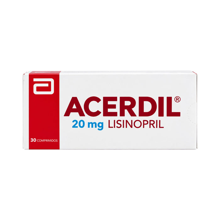 Acerdil 20Mg Lisinopril X Comprimido