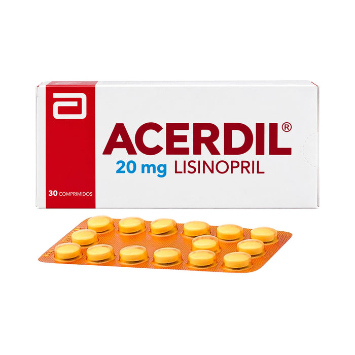 Acerdil 20Mg Lisinopril X Comprimido