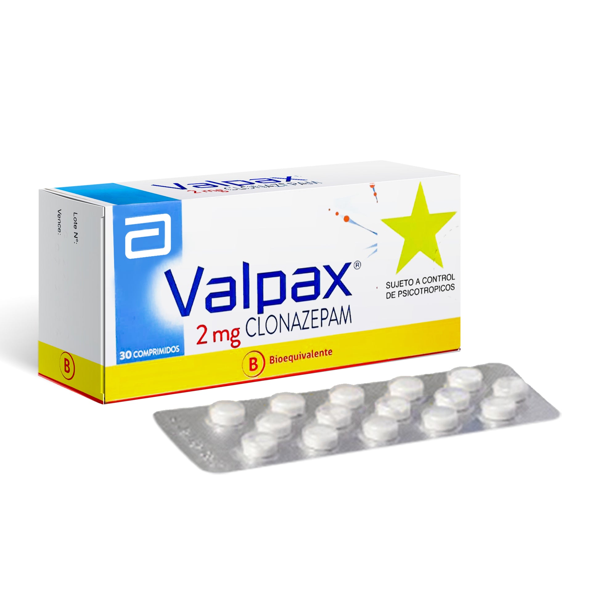 Valpax 2Mg Clonazepam X Tableta— Farmacorp