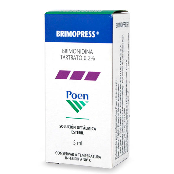 Brimopress 0.2% Colirio X 5Ml Brimonidina