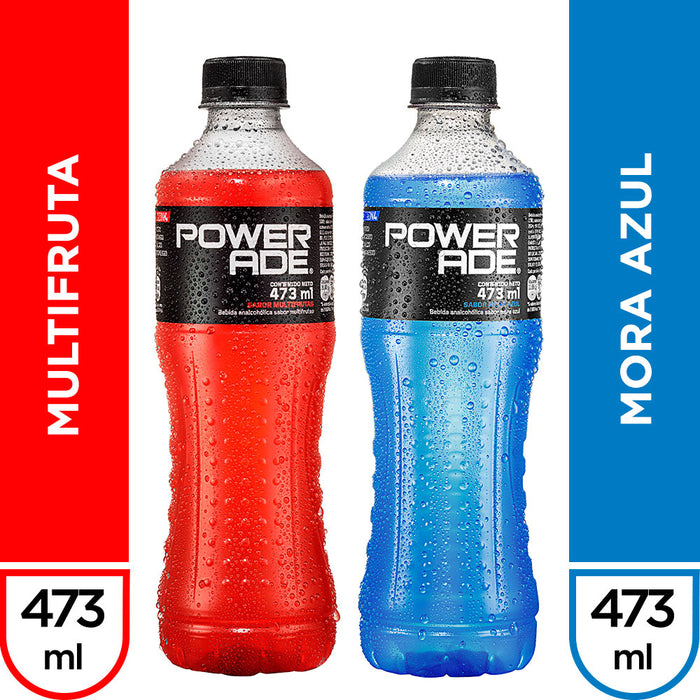 Powerade Pack 2 Botellas Mora Multifrutas X 437Ml